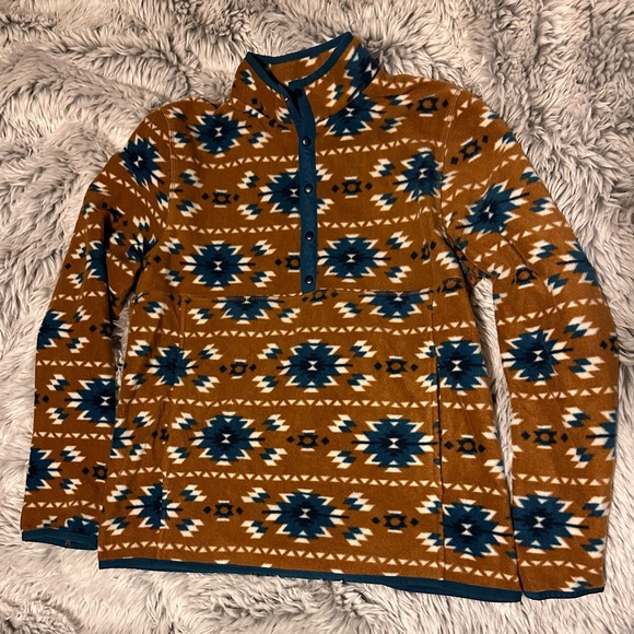 Western, Aztec quarter button up, fleece - Picture 2 of 2